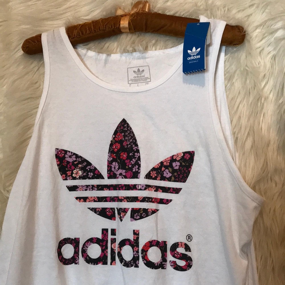 Adidas Floral Trefoil Tank
